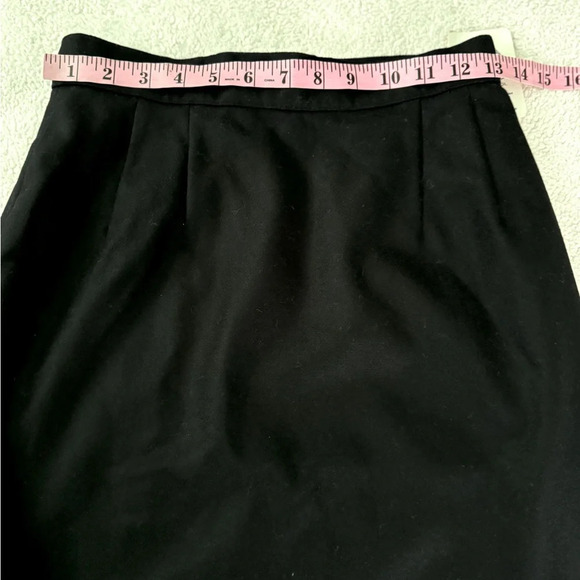 NWT Block Island Petites 7/8 Black 100% pure wool lined pencil skirt - Picture 12 of 12